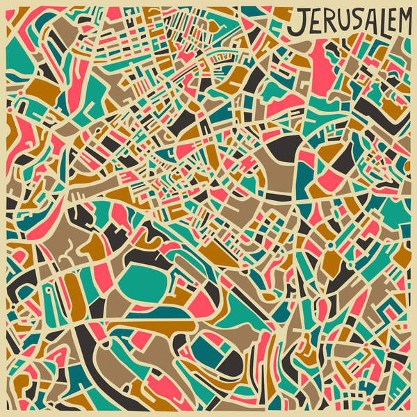 Cartes graphiques Jérusalem
