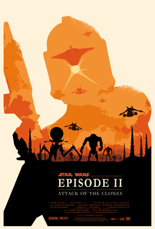 Star Wars Episode 2 par Olly Moss