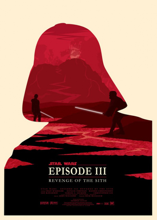 Star Wars Episode 3 par Olly Moss