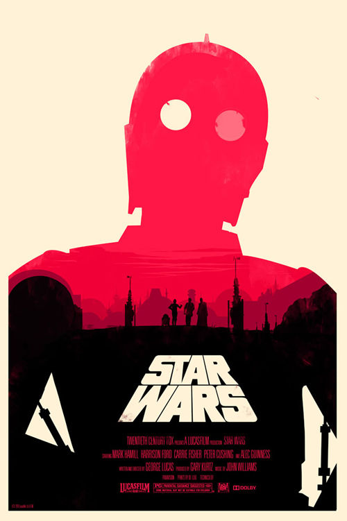 Star Wars Episode 4 par Olly Moss