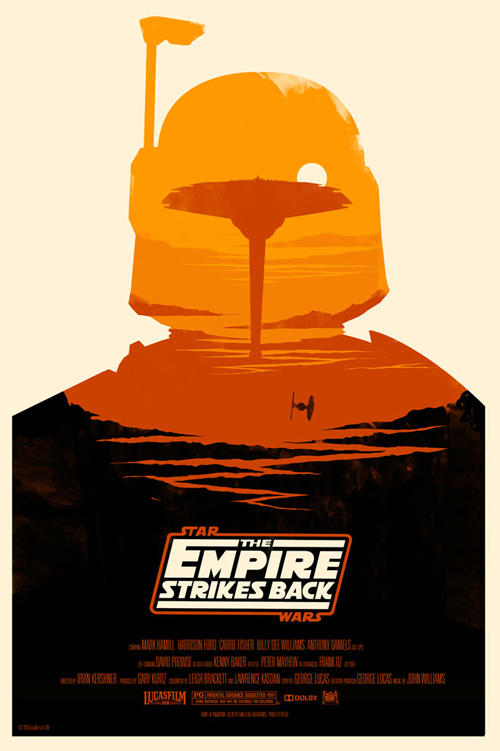 Star Wars Episode 5 par Olly Moss