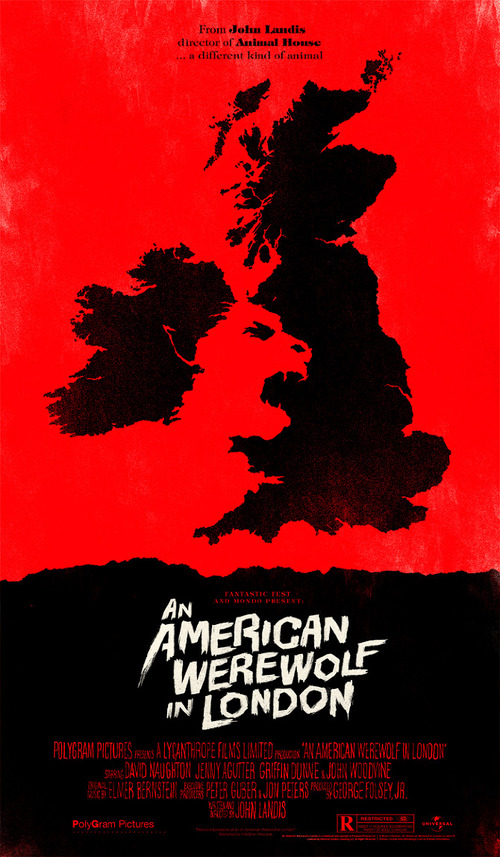 An American Werewolf in London by Olly Moss