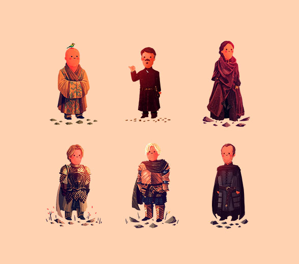 Game of Thrones vu par Olly Moss