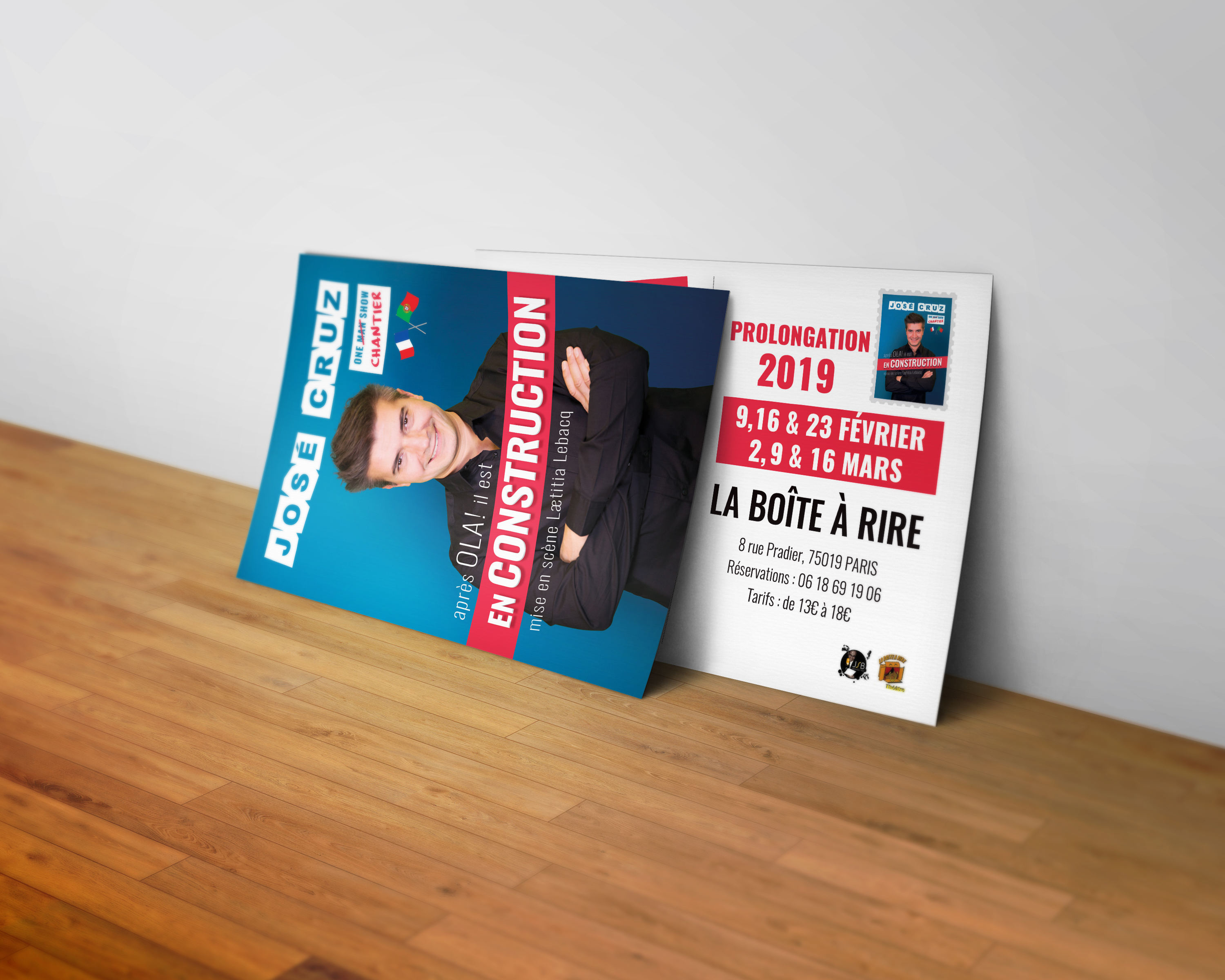 Flyer du spectacle En construction de José Cruz