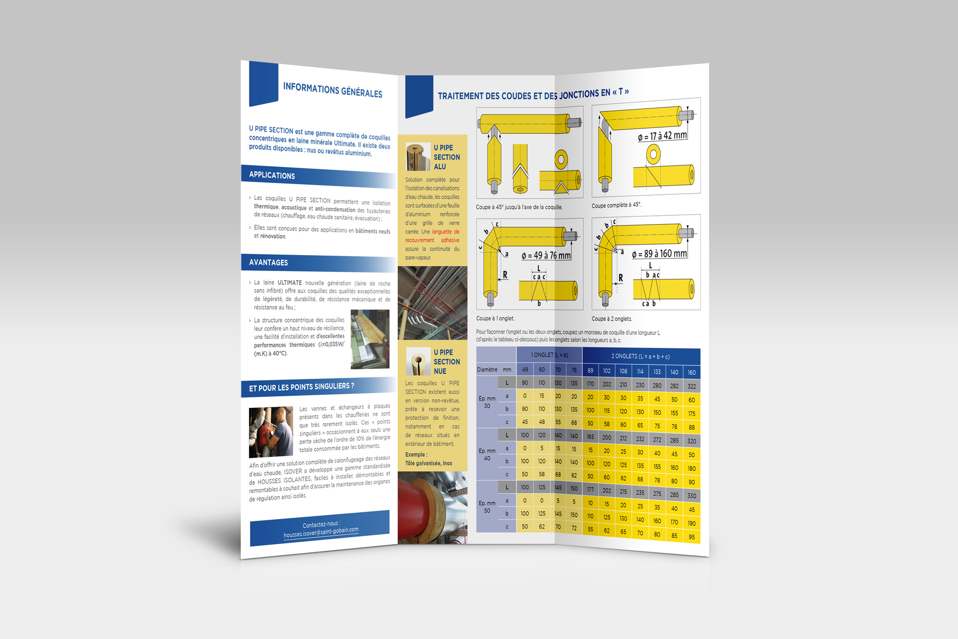 dépliant isover U PIPE SECTION