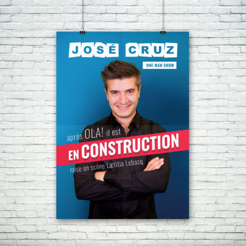 Affiche du spectacle En construction de José Cruz