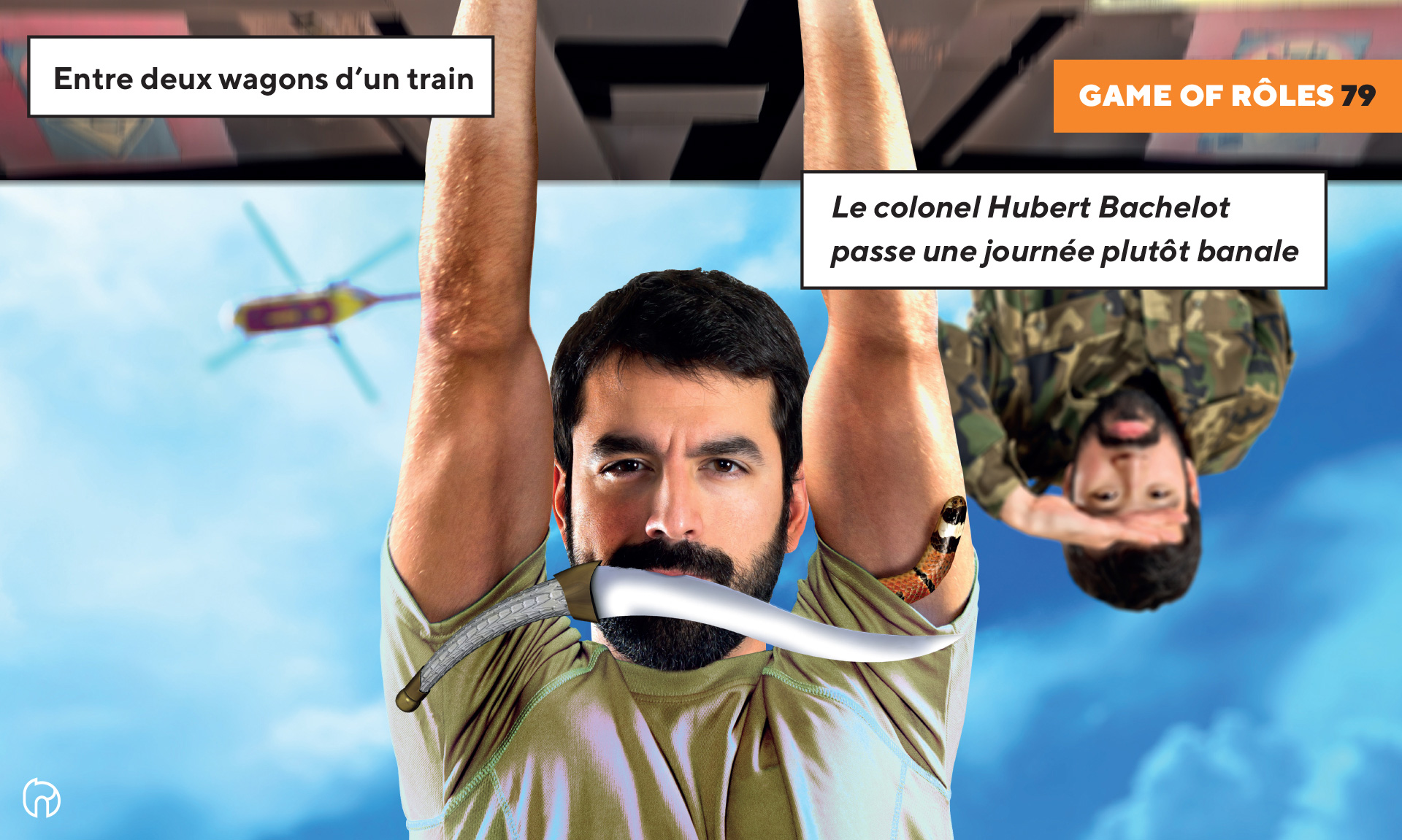 Visuel du colonel Hubert Bachelot dans le train pour game of roles 1979