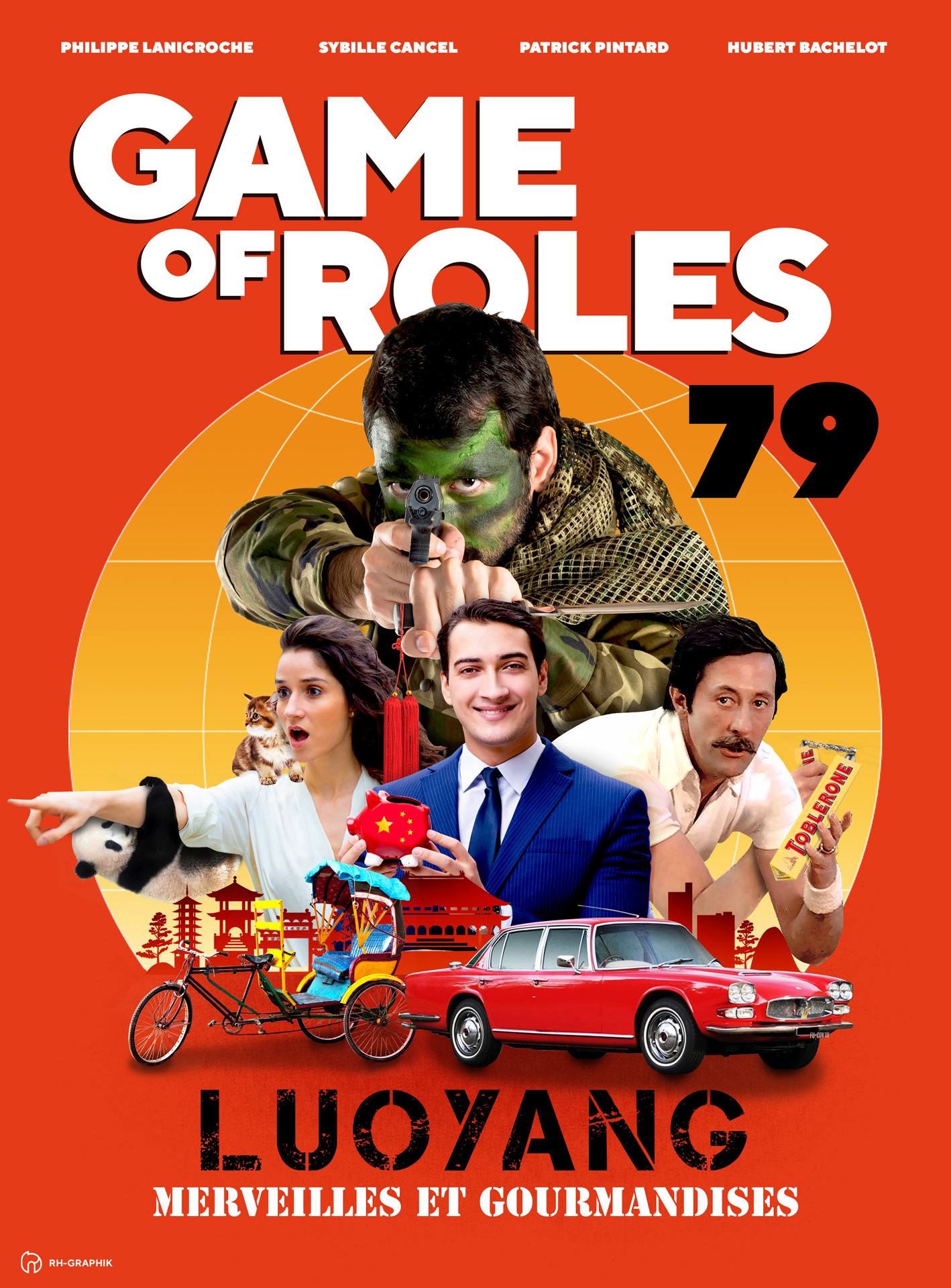 Visuel affiche pour game of roles 1979 à Luo Yang en Chine