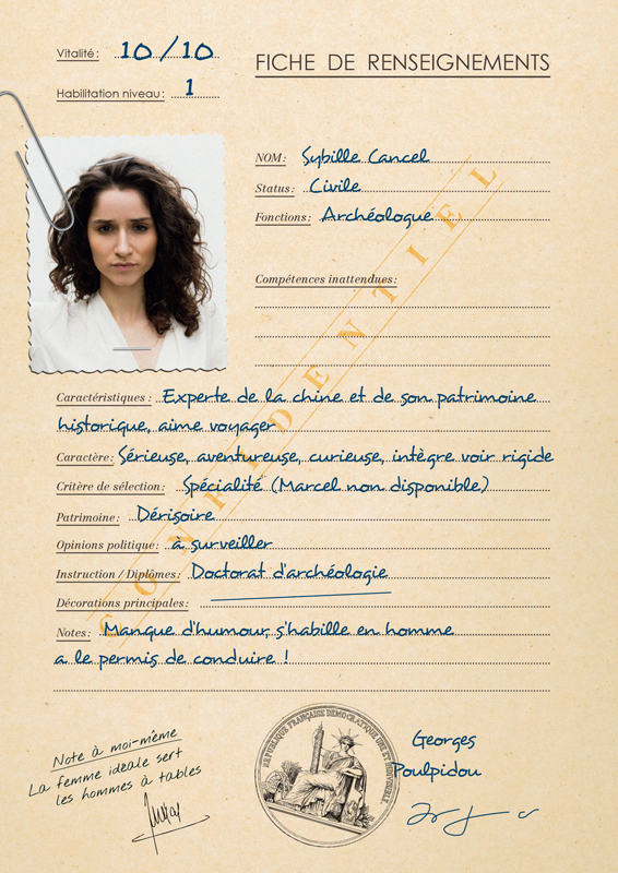 Fiche de personnage Sybille Cancel pour game of roles 1979